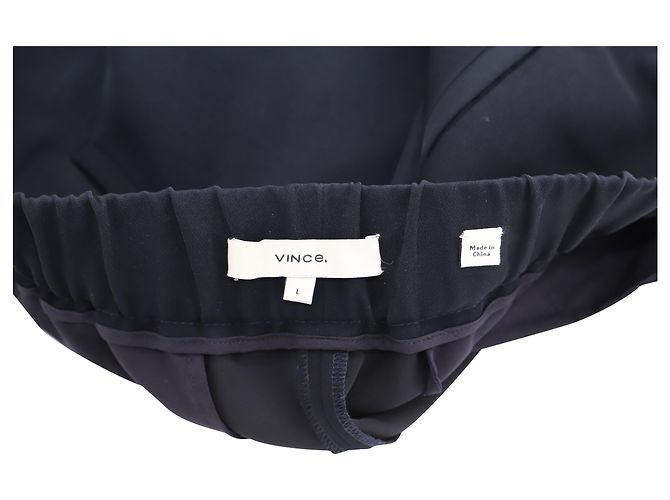 Vince Pleat Culottes aus schwarzem Polyester - Ansicht 3