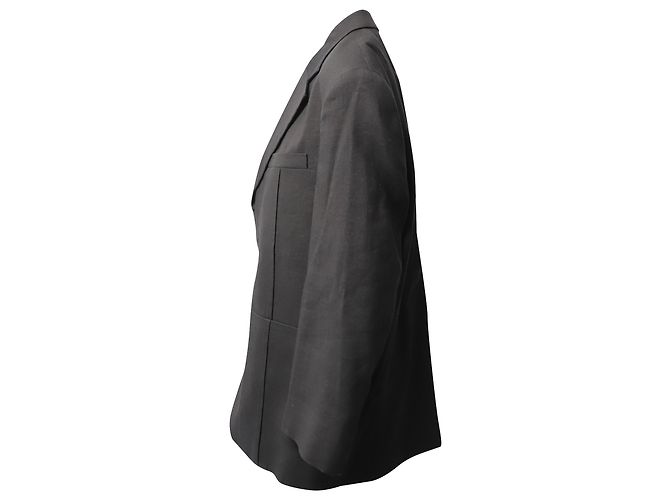 Blazer Jacquemus La Veste D'Homme in Canapa Nera Nero - vista 4