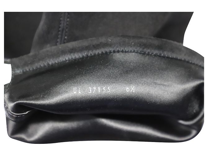 Stivali sopra il ginocchio di Stuart Weitzman Lowland in camoscio nero - vista 8