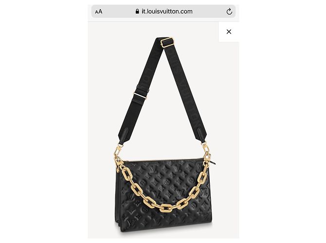 Abnehmbarer, verstellbarer Louis Vuitton Coussin-Schultergurt in Schwarz - Ansicht 10