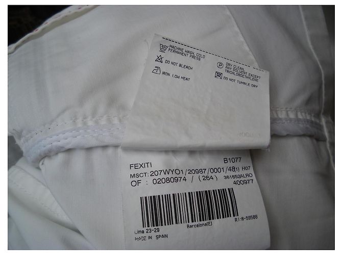 Burberry Jacke Weiß Baumwolle - Ansicht 11