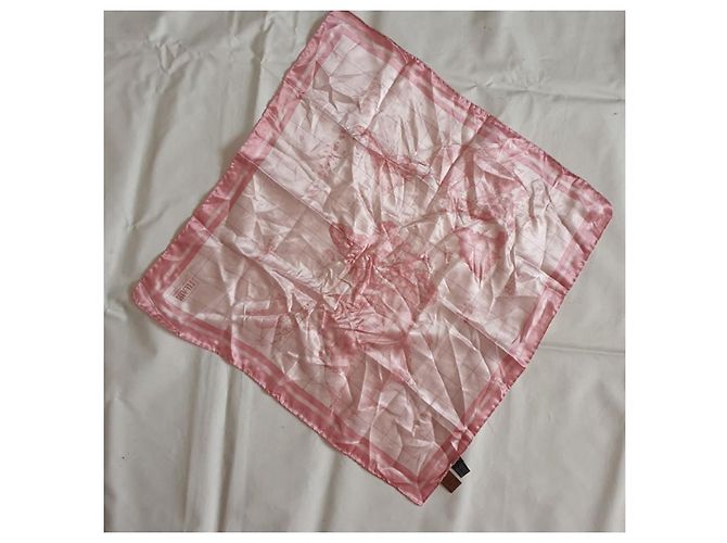 Autre Marque Bufanda de seda Alviero Martini 1ᴬ Clase Geo Classic rosa - vista 2