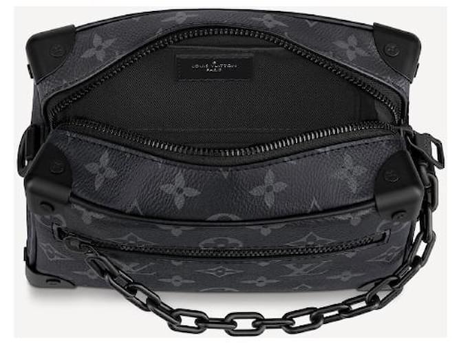 Louis Vuitton Monogram Eclipse Mini Baúl Blando Gris - vista 3