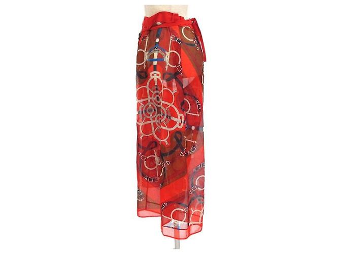 Hermès [Gebraucht] Hermes Hose Rot - Ansicht 2