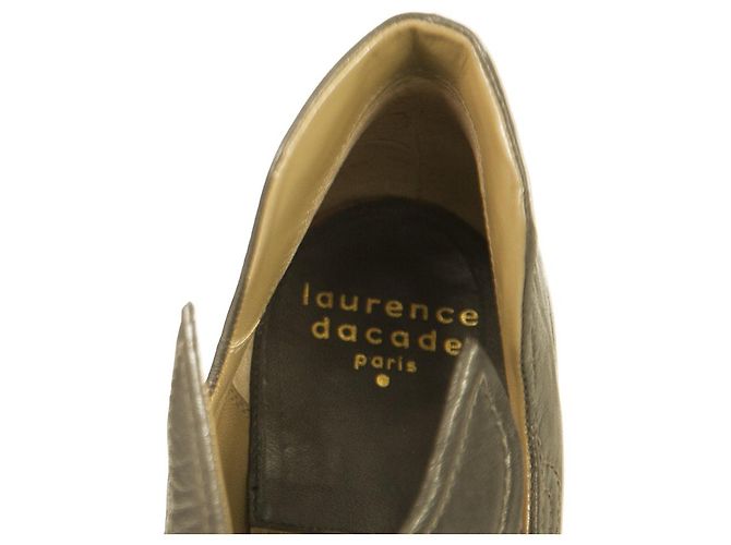 Laurence Dacade Grey Leather Wings High Heels Botines Botines tamaño 40 Gris antracita - vista 9