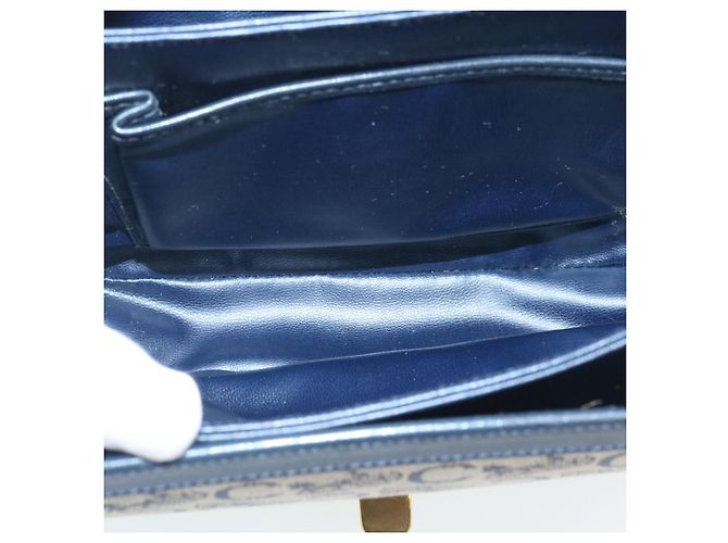Céline CELINE C Borsa A Tracolla Carrozza Cavallo Macadam Tela Navy Auth 28465 - vista 10