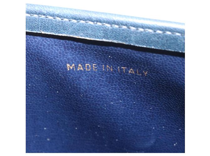 Céline CELINE C Borsa A Tracolla Carrozza Cavallo Macadam Tela Navy Auth 28465 - vista 19
