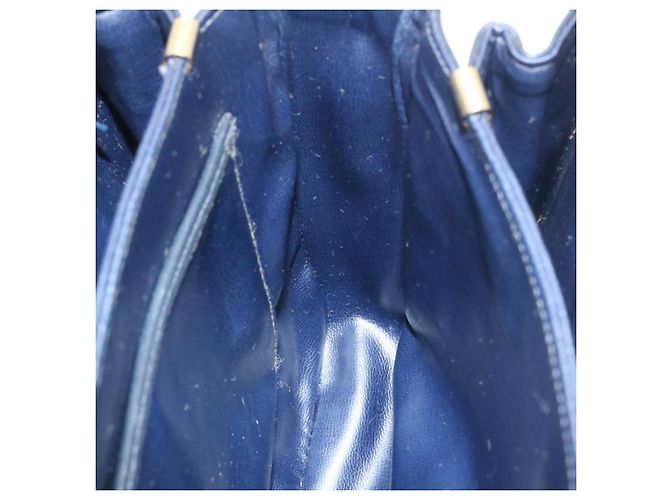 Céline CELINE C Borsa A Tracolla Carrozza Cavallo Macadam Tela Navy Auth 28465 - vista 20