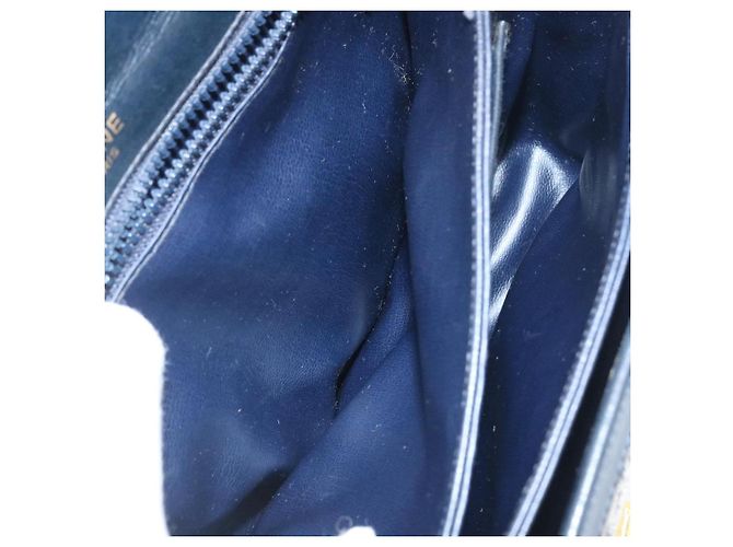 Céline CELINE C Borsa A Tracolla Carrozza Cavallo Macadam Tela Navy Auth 28465 - vista 24