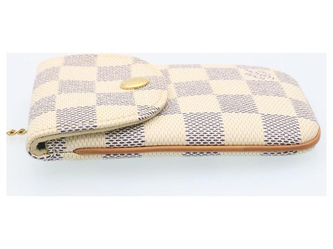 LOUIS VUITTON Damier Azur Etui Telephonne MM Custodia per cellulare LV Auth hs448 - vista 5