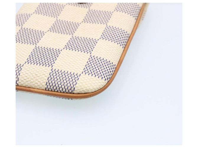 LOUIS VUITTON Damier Azur Etui Telephonne MM Custodia per cellulare LV Auth hs448 - vista 7