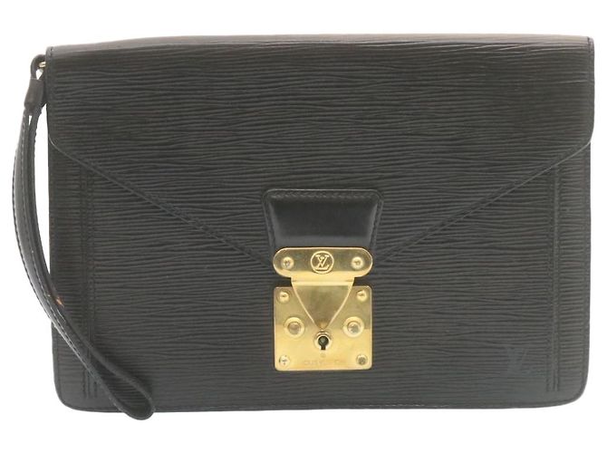 LOUIS VUITTON Epi Sellier Dragonne Clutch Negro M52612 Autenticación LV502 - vista 13