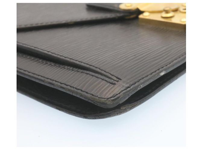 LOUIS VUITTON Epi Sellier Dragonne Clutch Negro M52612 Autenticación LV502 - vista 14