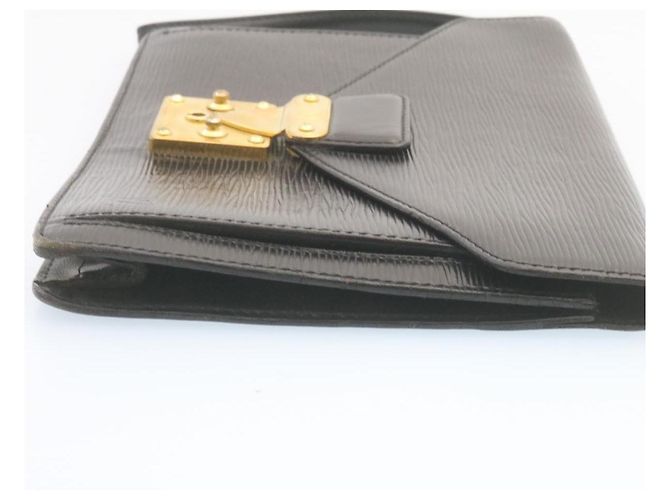 LOUIS VUITTON Epi Sellier Dragonne Clutch Negro M52612 Autenticación LV502 - vista 3