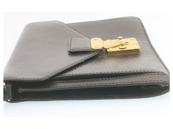 LOUIS VUITTON Epi Sellier Dragonne Clutch Negro M52612 Autenticación LV502 - vista 4