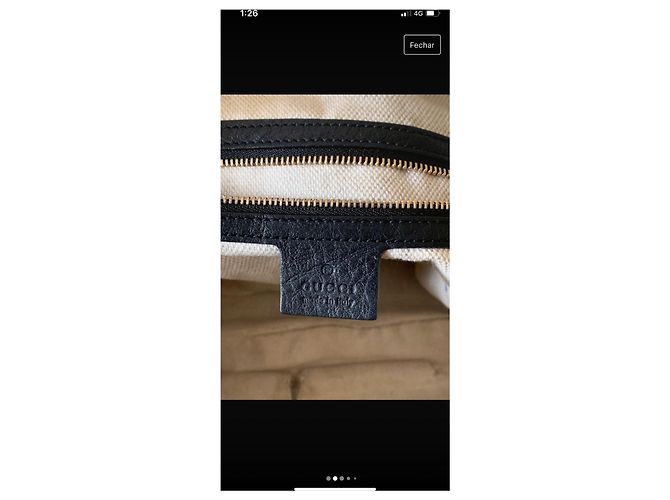 Borsa a mano Gucci Mala in pelle nera Nero - vista 2