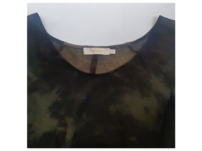 Autre Marque Rabens Saloner Kleid Tunika Grün Viskose - Ansicht 5