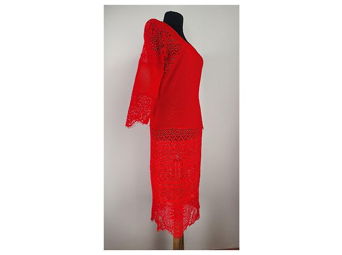 Liu.Jo Spitzenkleid Rot - Ansicht 2