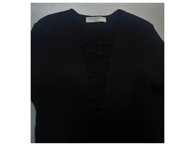 Vestido preto Sandro Tamanho M - vista 6
