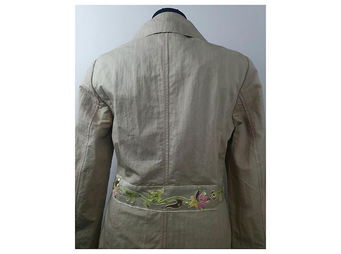 Gabardina IQ + Berlin Beige de Algodón - vista 5