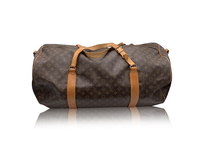 Louis Vuitton Monogramm-Leinwand Polochon 70 XL Duffle Reisetasche Braun - Ansicht 10