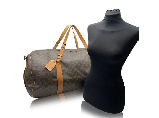 Louis Vuitton Monogramm-Leinwand Polochon 70 XL Duffle Reisetasche Braun - Ansicht 2