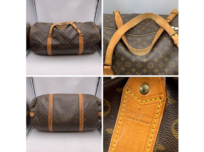 Louis Vuitton Monogramm-Leinwand Polochon 70 XL Duffle Reisetasche Braun - Ansicht 3