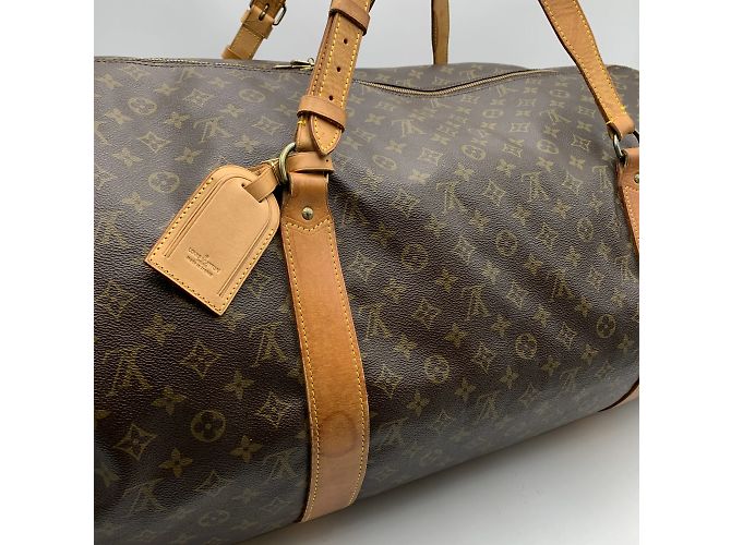 Louis Vuitton Monogramm-Leinwand Polochon 70 XL Duffle Reisetasche Braun - Ansicht 8
