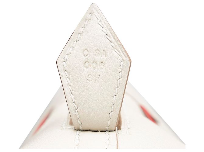 Hermès Bolide di baseball bianco di Hermes 45 Rosso Crudo - vista 7