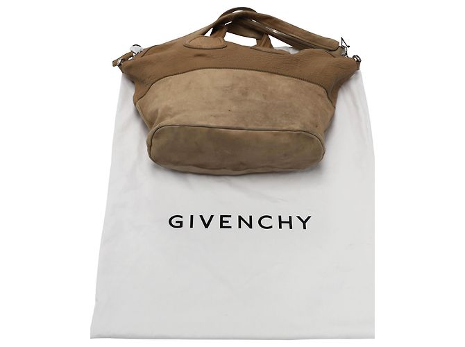 Nightingale Givenchy Cartable Rossignol Medium en Cuir Beige - vue 6