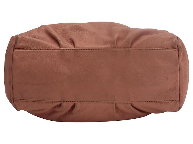 Marc by Marc Jacobs Classic Q Francesca Borsa a Spalla in Pelle Nocciola Rosa Pesca - vista 4
