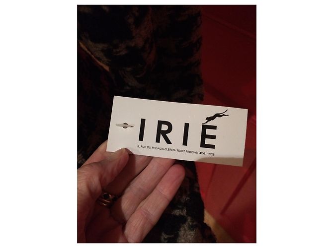 Irié Wolljacke Schwarz Beige - Ansicht 3