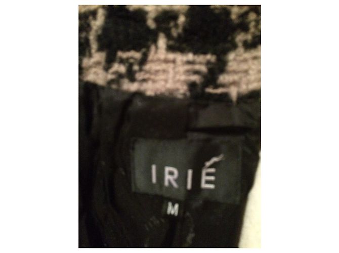 Irié Wolljacke Schwarz Beige - Ansicht 5