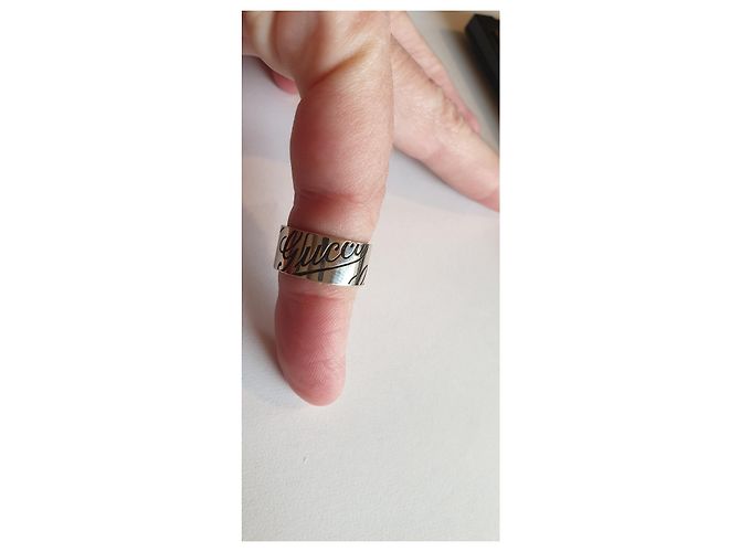 Gucci Ring aus Weißgold Größe 51 Silber - Ansicht 2
