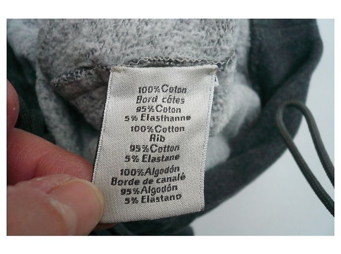 Hermès HERMES Giacca da jogging in misto cotone grigio TXL e parte inferiore L / ottime condizioni Grigio antracite - vista 11