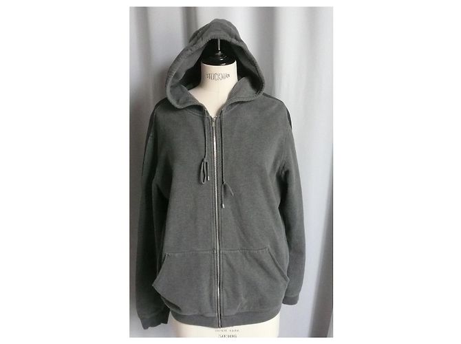 Hermès HERMES Giacca da jogging in misto cotone grigio TXL e parte inferiore L / ottime condizioni Grigio antracite - vista 13