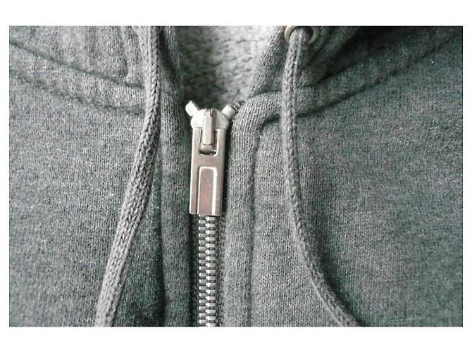 Hermès HERMES Giacca da jogging in misto cotone grigio TXL e parte inferiore L / ottime condizioni Grigio antracite - vista 3