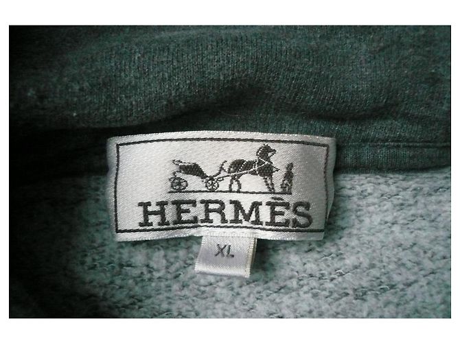 Hermès HERMES Giacca da jogging in misto cotone grigio TXL e parte inferiore L / ottime condizioni Grigio antracite - vista 4