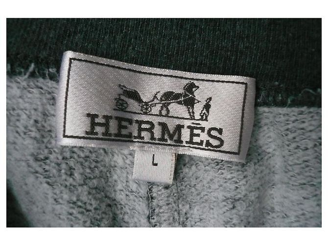 Hermès HERMES Giacca da jogging in misto cotone grigio TXL e parte inferiore L / ottime condizioni Grigio antracite - vista 9