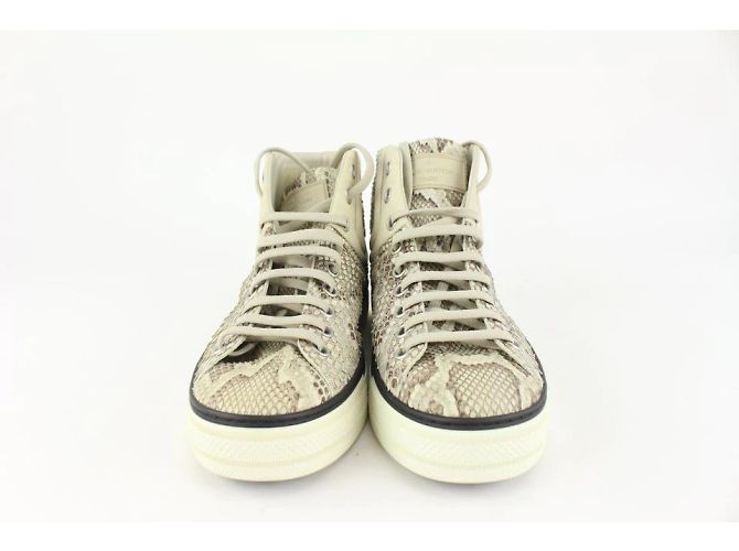 Louis Vuitton men's 8 US Python Ivory Cream High Top Sneaker - view 5