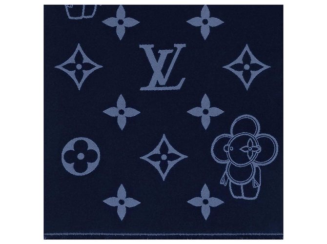 Louis Vuitton LV Vivienne Schal Blau - Ansicht 2