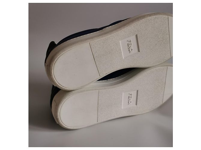 Sneakers slip-on Fendi Blu navy - vista 10