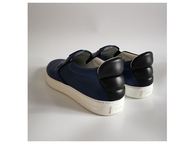 Sneakers slip-on Fendi Blu navy - vista 4