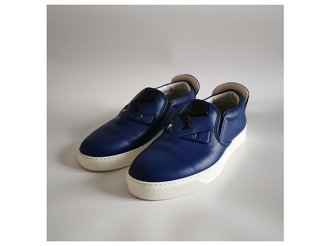 Sneakers slip-on Fendi Blu navy - vista 6