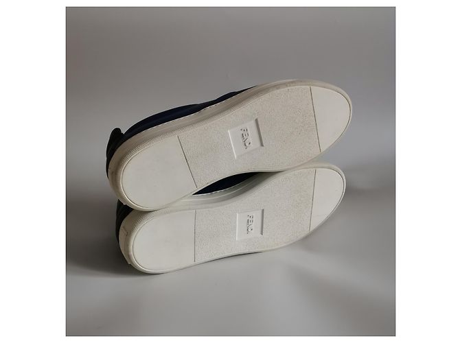 Sneakers slip-on Fendi Blu navy - vista 9