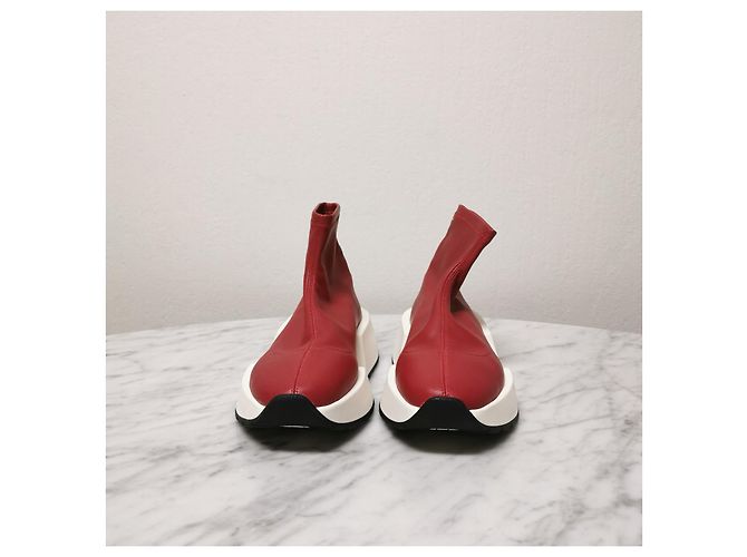 Maison Martin Margiela Sneakers alte MM6 piattaforma Rosso - vista 3