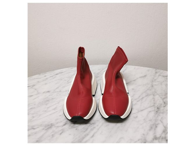 Maison Martin Margiela Sneakers alte MM6 piattaforma Rosso - vista 4