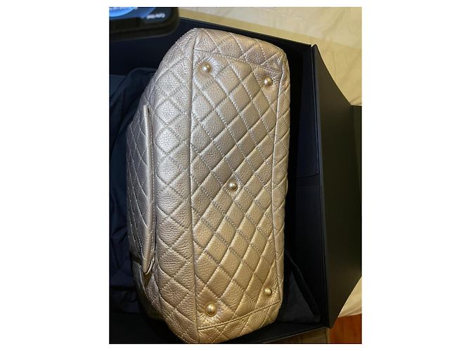 Bowling Chanel Borsa da viaggio XXL con patta D'oro - vista 2