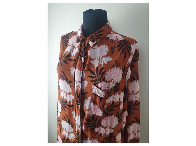 Ganni Monette Georgette Kleid Viscose Mehrfarben - Ansicht 2