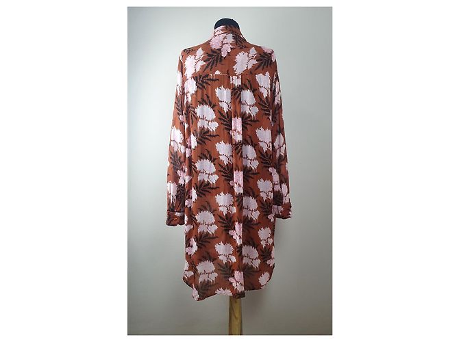 Ganni Monette Georgette Kleid Viscose Mehrfarben - Ansicht 5